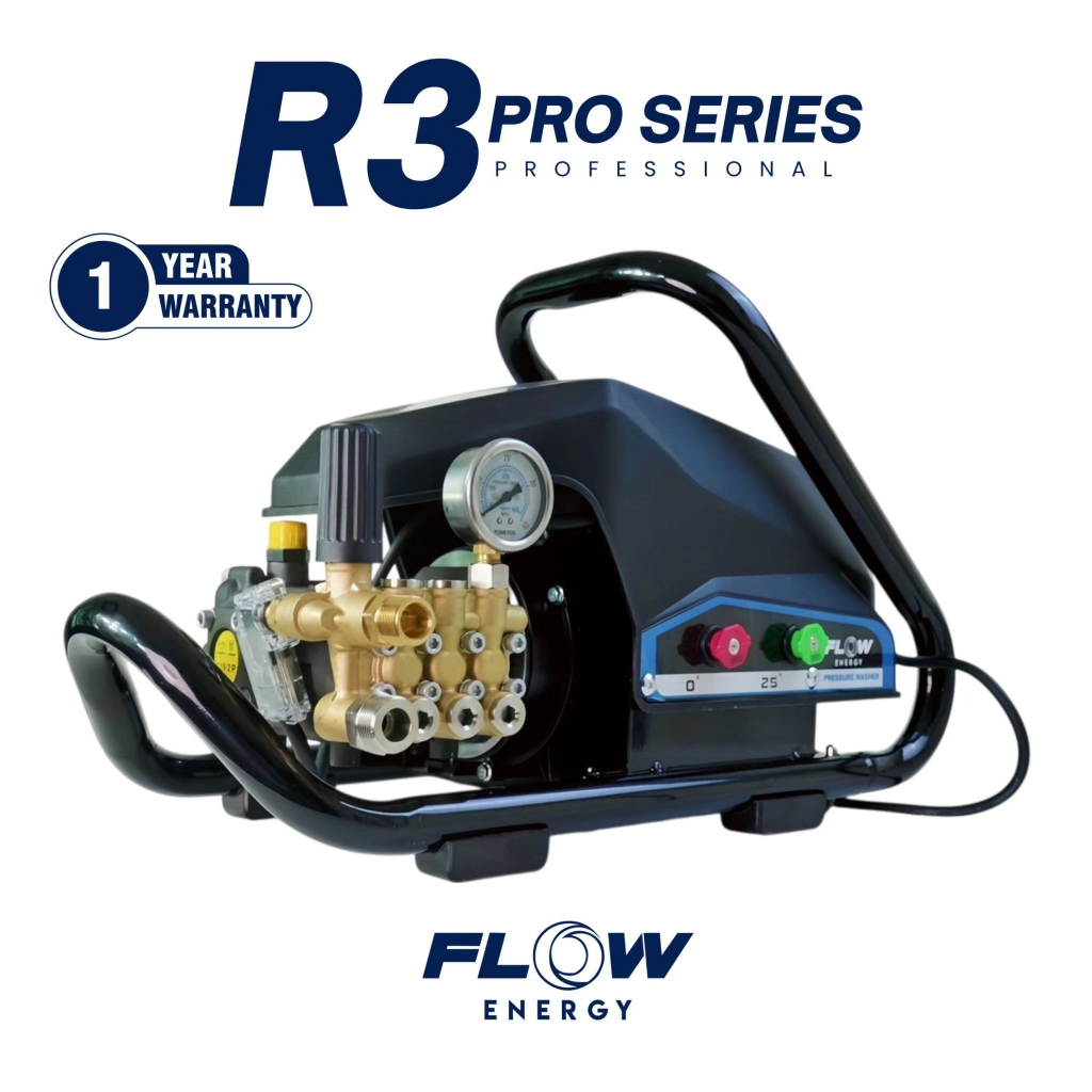 Flow Energy เครื่องฉีดน้ำแรงดันสูงรุ่น R3 High Pressure Washer Flow energy R3 เครื่องฉีดนํ้าแรงดันสู