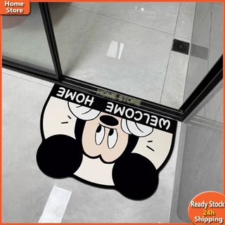 Mickey พรมไดอะตอม ซึมซับน้ำดี แห้งเร็ว กันลื่น ขนาด 40x60cm สำหรับห้องน้ำ หน้าบ้าน