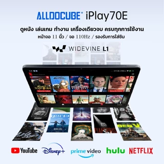 [NEW] ALLDOCUBE iPlay 70E (8+128GB) แท็บเล็ตใส่ซิม 4G จอ 11" 110Hz WUXGA+UNISOC T7300 Android 15 ลำโพง 4 ตัว แบต 7000mAh
