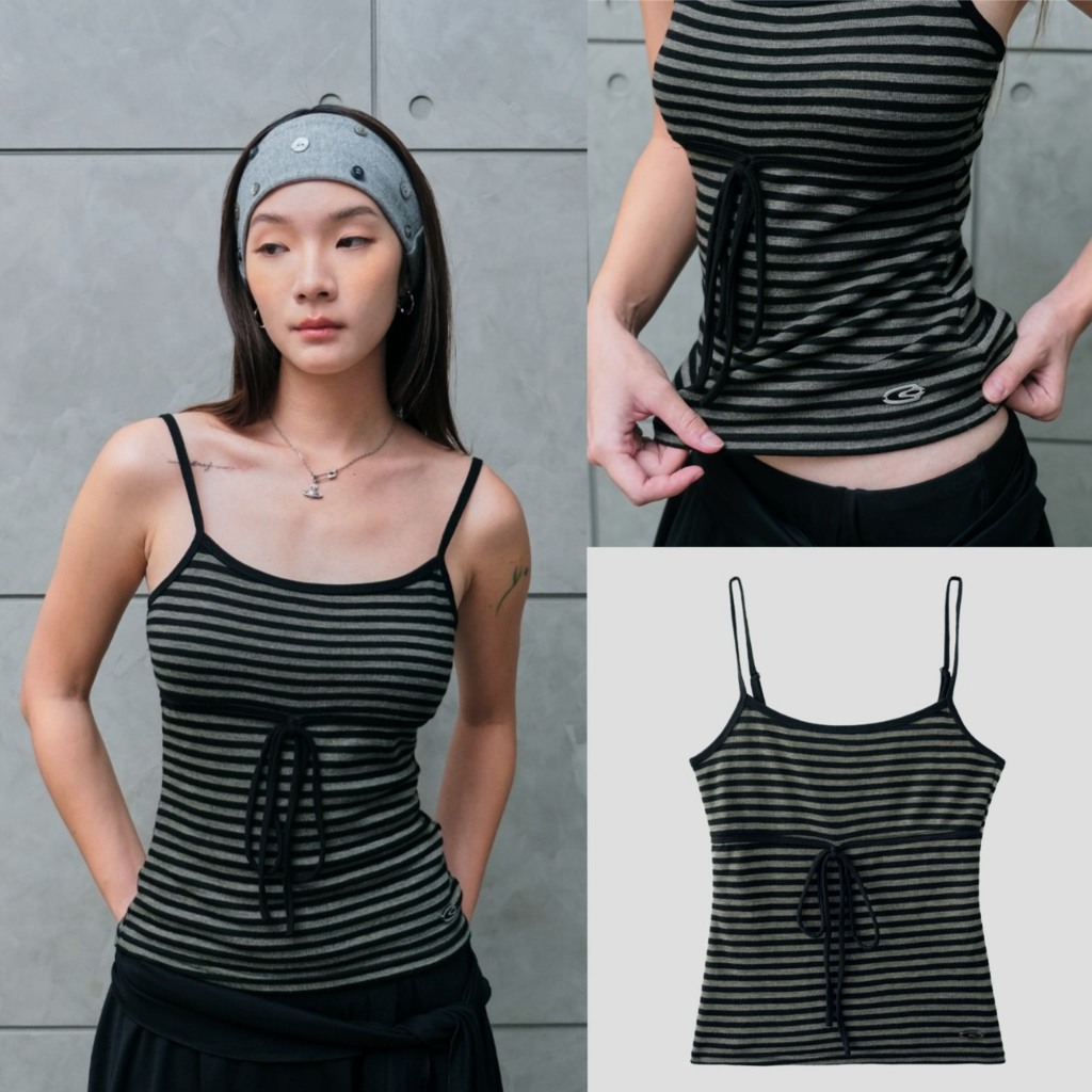 Garcon.dept | Underbust cut Sleeveless button-up top | เสื้อสายเดี่ยว