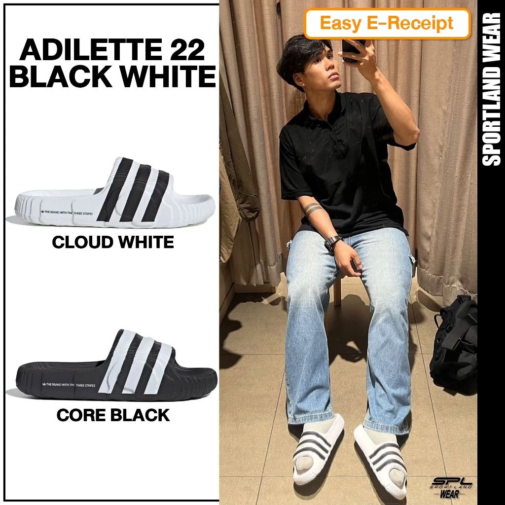 Adidas Collection อาดิดาส รองเท้าแตะ รองเท้าลำลอง M Adilette 22 IF3668 / IF3670 (2000)