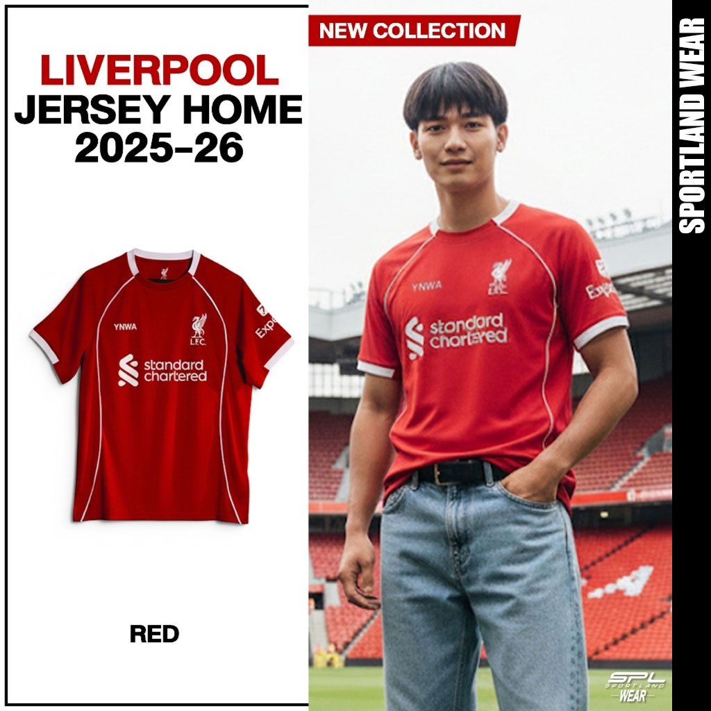 Liverpool Football Club เสื้อบอล ชุดเหย้า Supporter Jersey Home 2024/25 S24SP01 และ 2025/26 A25SP01