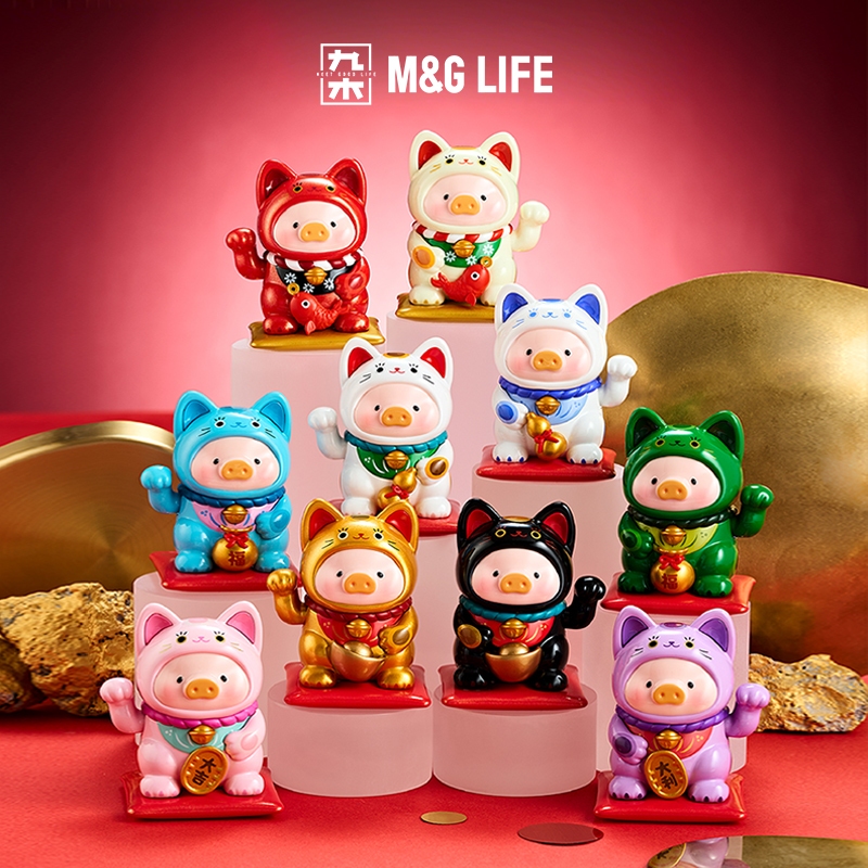 （Whole Set）M&G LIFE x LULU The Piggy Lucky Cat Series Blind Box 1 Set