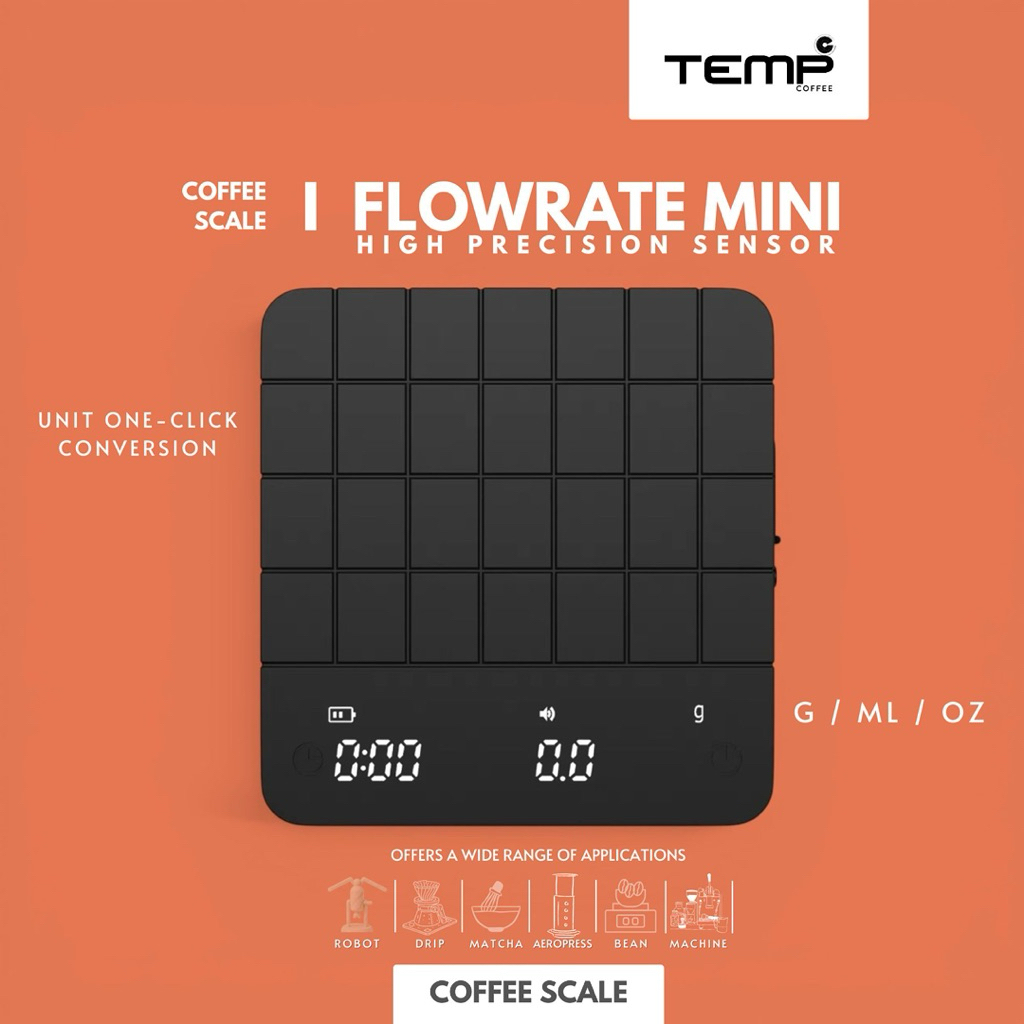 เครื่องชั่งดิจิตอล l FLOWRATE COFFEE SCALE MINI 3 MODE (High precision sensor) ใหม่ล่าสุด