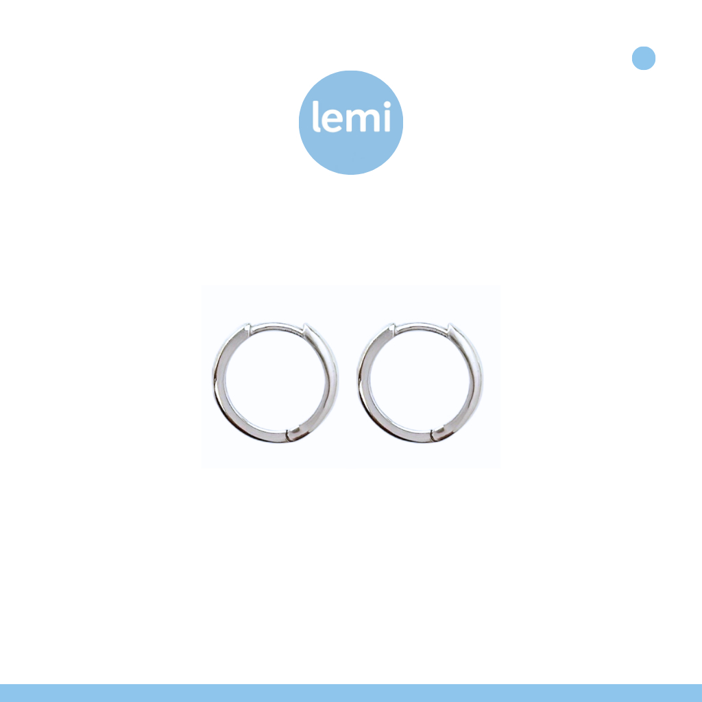 Lemi ต่างหูเพื่อผิวแพ้ง่าย Hoop Surgical Steel