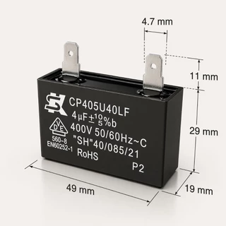 SK คาปาซิเตอร์ Capacitor 4uf 400V