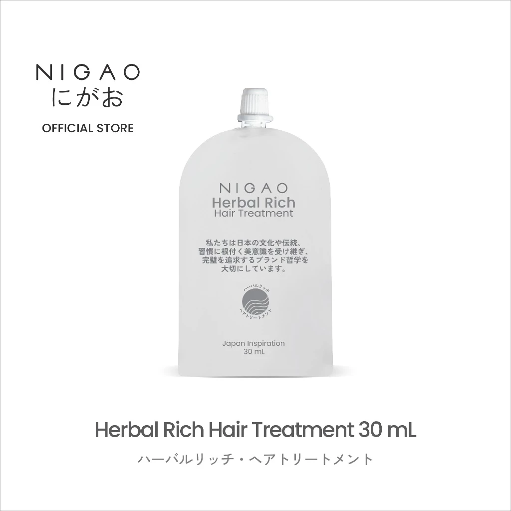 [ทรีทเม้นท์บำรุงผม] NIGAO Herbal Rich Hair Treatment 30 mL