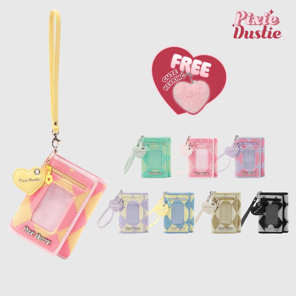 Pixie Dustie (Pixie Lovey Wallet) กระเป๋าสตางค์ผู้หญิง ลายตาราง PIX24