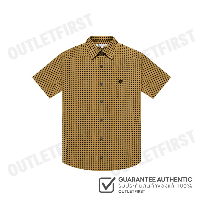 GUY LAROCHE รุ่น MAN'S SHORT SLEEVES SHIRT CODE: BAC9200S4BR เสื้อเชิ้ต เสื้อแขนสั้น เสื้อเชิ้ตผู้ชา