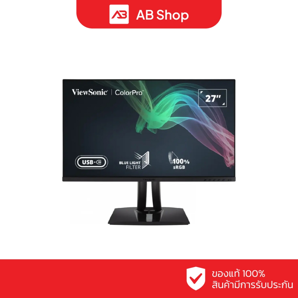 ViewSonic จอมอนิเตอร์ 27″ 4K(3840×2160)(UHD) 60Hz SuperClear IPS panel รุ่น VP2756-4K