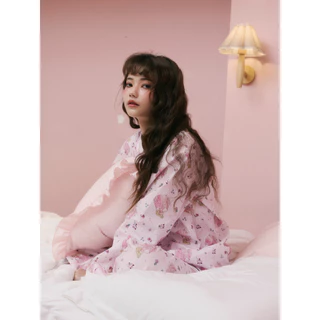 Josilins ชุดนอน ผู้หญิง ลิขสิทธิ์ Disney Princess คอลเลคชัน Aurora Dream Kiss ผ้าวูเว่น SM ML LXL