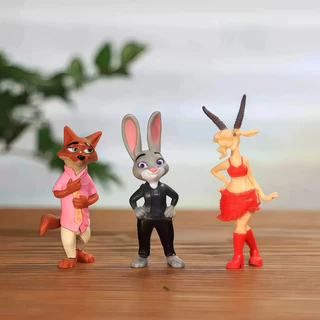 🚀ส่งจากไทย💨ชุดฟิกเกอร์มินิ ซูโทเปีย มี Judy Nick และเพื่อนๆ การ์ตูนน่ารัก งานละเอียด เก็บสะสม แต่ง ทุกวัย ของขวัญโดนใจ