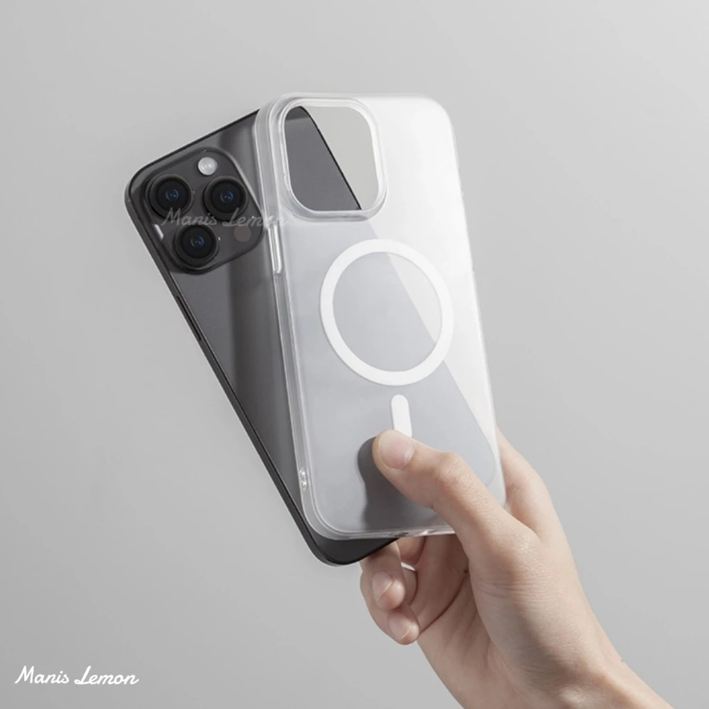 Manis Lemon Slim Magnetic Case for iPhone 17 16 15 14 13 12 Pro Max Plus Air แม่เหล็ก ซองใส่โทรศัพท์ เคส สำหรับ ไอโฟน