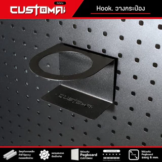 ฮุกเหล็กวางกระป๋อง Hook ตะขอแขวน pegboard ติดตั้งง่ายแข็งแรง สินค้าพร้อมส่ง