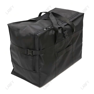 กระเป๋าเดินทาง Duffel 80-120L ติดกระเป๋าได้ ผ้าอ๊อกฟอร์ดหนากันน้ำ 60x29x43 / 70x35x48ซม. มาตรฐาน158 โหลดใต้เครื่อง 4 สี