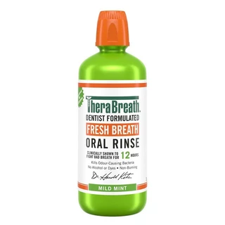 TheraBreath Fresh Breath Oral Rinse Mild Mint 1L