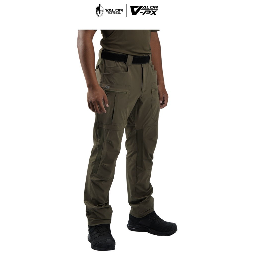 VALOR PX - Ultra Pants กางเกงเดินป่า ขายาว Tactical ขอบเอว Velcro ปรับได้ มีความคล่องตัว และทนทาน