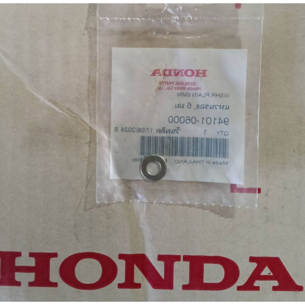 แหวนรอง (6 มม.) แท้ศูนย์HONDA 94101-06000 แหวนรองพักเท้าเวฟ110i