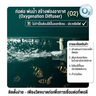 ท่อต่อ พ่นน้ำ สร้างฟองอากาศ O2 by Mofish Aquarium