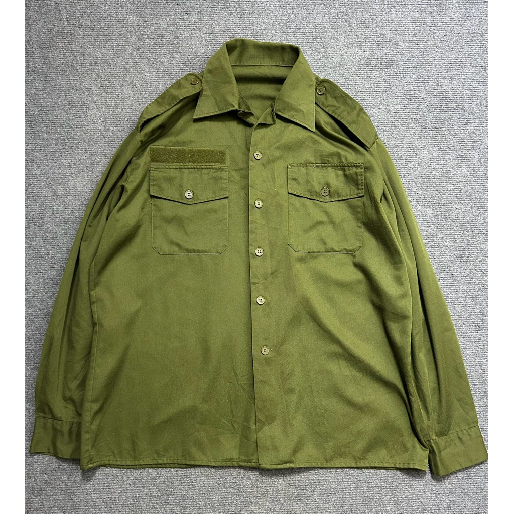 olive green danish army shirt (used)