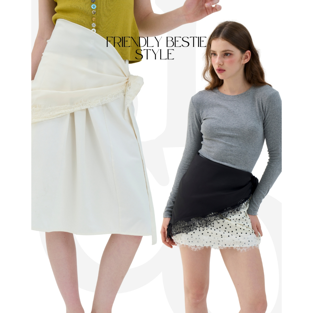BCS06 Friendly Bestie Style  - ผ้าคลุมแบบลูกไม้