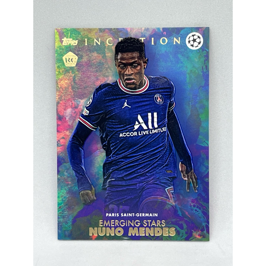 การ์ดฟุตบอล Topps Inception 2021 - 2022 Nuno Mendes (RC) Base