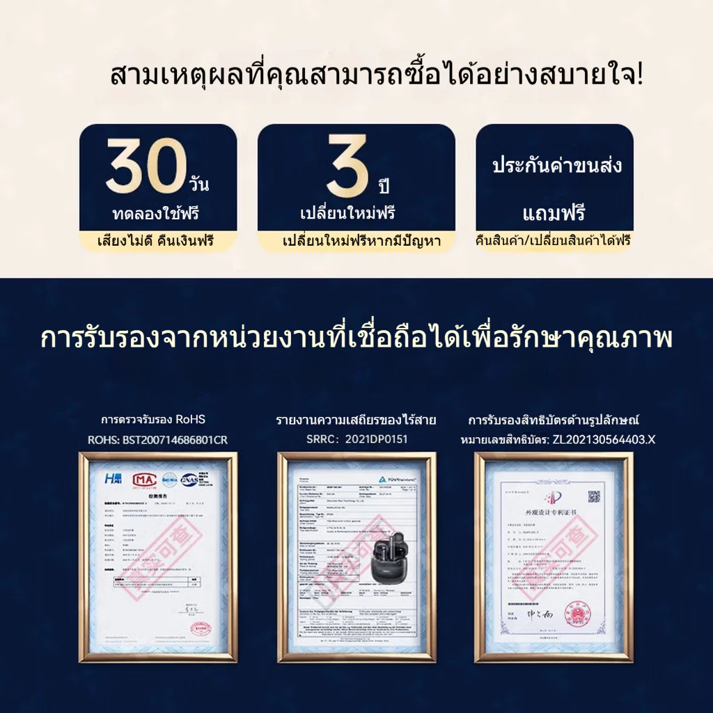 หูฟังบลูทูธไร้สาย Remax TWS-19 Gaming Bluetooth 5.4 thumbnail 6