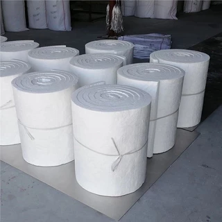 ฉนวนกันความร้อนเซรามิคไฟเบอร์ ฉนวนเตาเผาถ่านไร้ควัน CeramicFiber Blanket ทนความร้อนได้ 1,260°C หนา 6/12.5/15/25/50 mm.