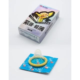 ถุงยาง ขนาด49 บาง มีปุ่ม PLEASURE MORE (10ชิ้น/กล่อง) ไม่ระบุชื่อสินค้าหน้ากล่อง