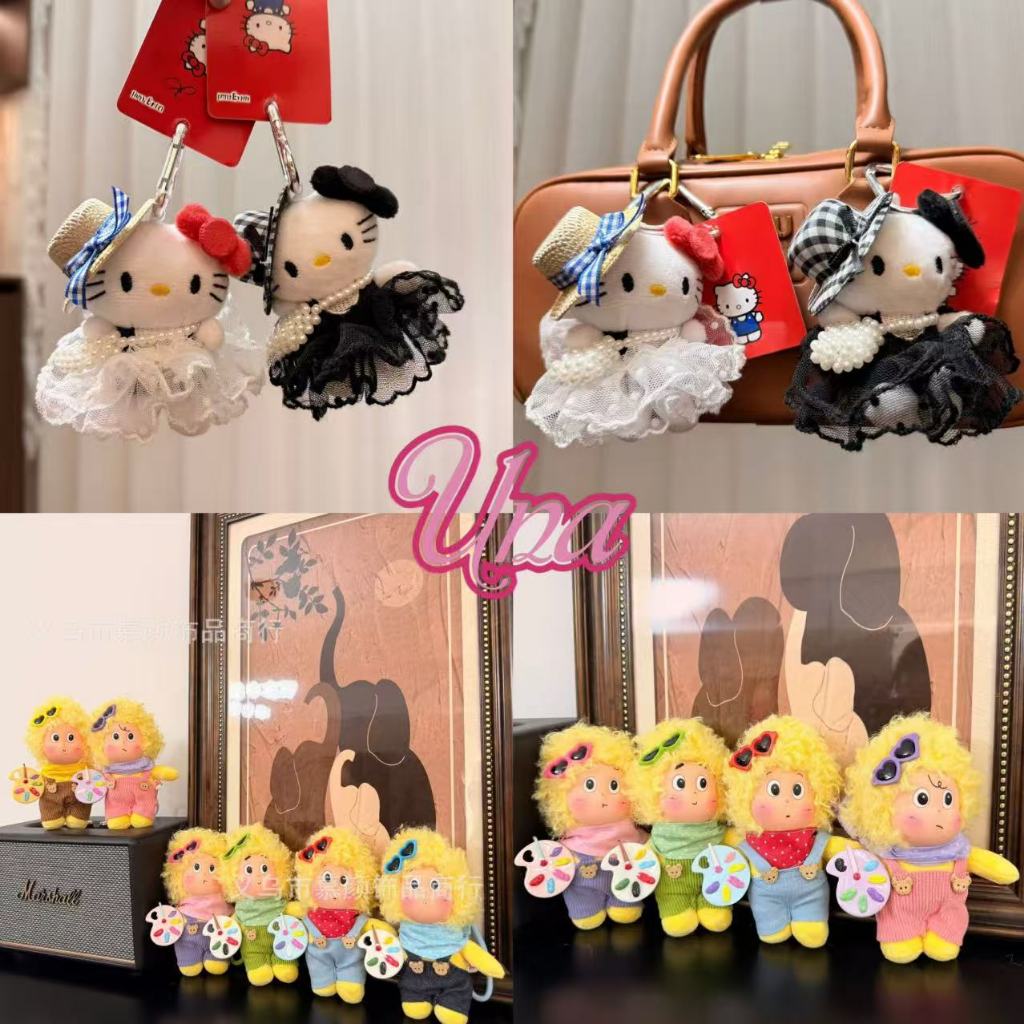 OKK Life Stop(Y015)*พร้อมส่งในไทย*พวงกุญแจตุ๊กตา น้องแมว👗&จิตรกรน้อย 🎨ของมันต้องมี! ห้อยกระเป๋าเก๋ๆ