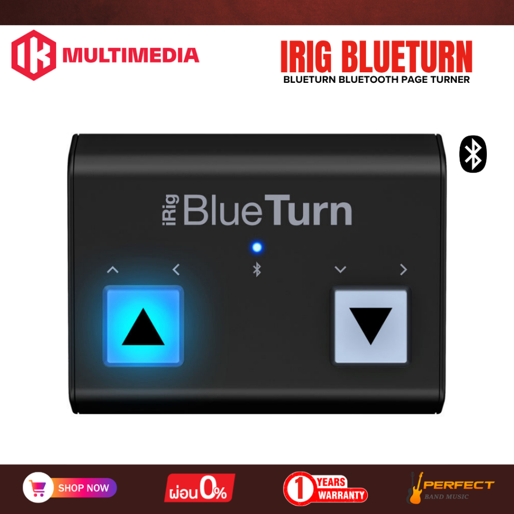 IK Multimedia iRig BlueTurn Footswitch Page Turner iRig BlueTurn * กรุณาสอบถามก่อนสั่งซื้อ *