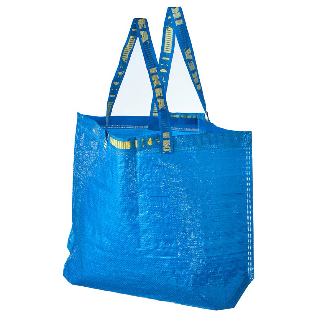 FRAKTA ฟรัคต้า ถุงหิ้ว กลาง, น้ำเงิน, 45x18x45 ซม./36 ลิตร