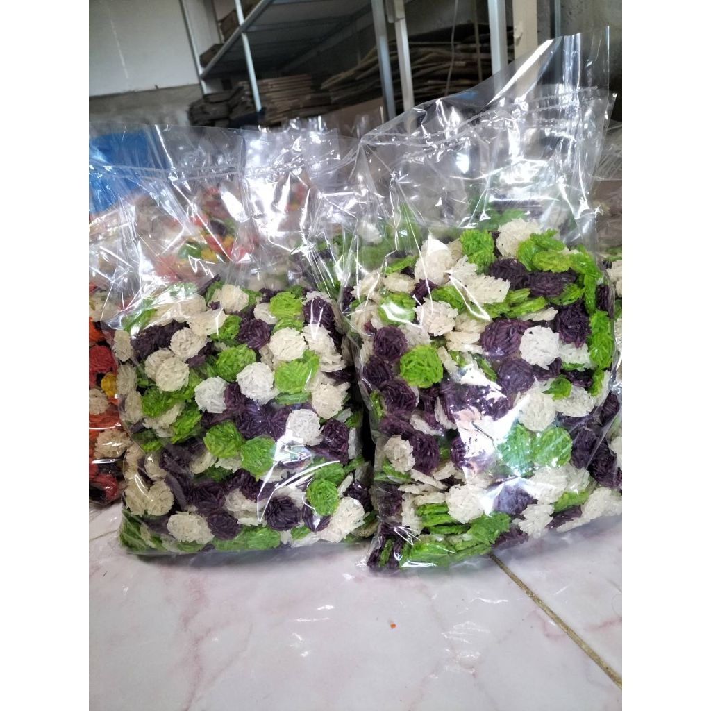 ข้าวแต๋นน้ำแตงโมคละ3สี (10kg)