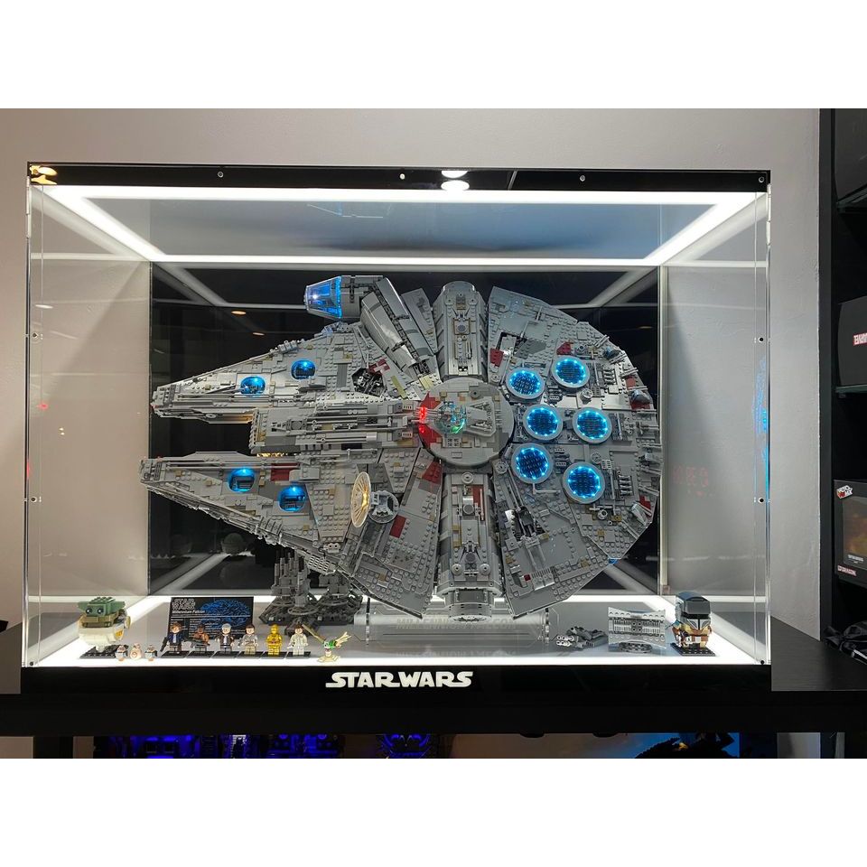 กล่องอะคริลิค 100x40x65 cm. สำหรับ Star Wars Millennium Falcon Base (Lego 75192)