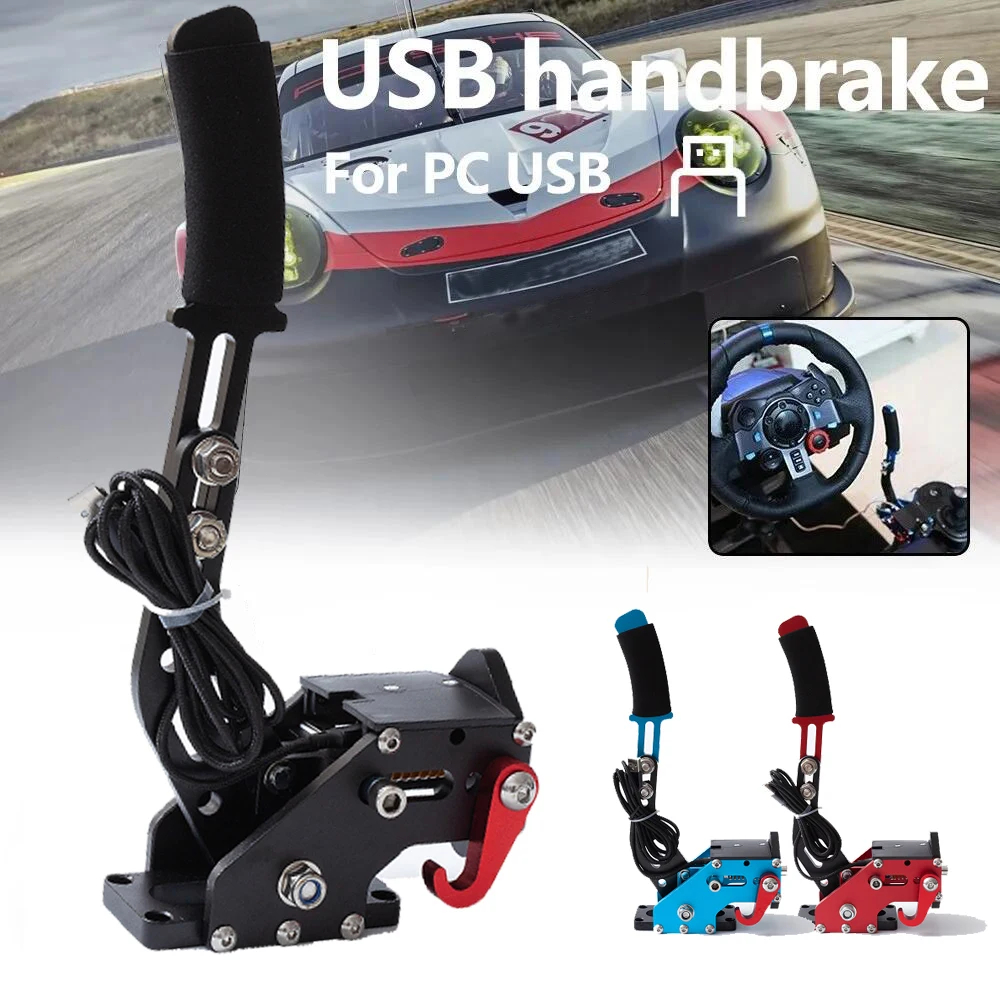 handbrake USB ฟรี ที่ยึดโต๊ะ เบรคมือ สำหรับ PC ติดตั้งกับ cockpit ได้ logitech G25 G27 G29 G923 thru