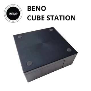 Beno Cube Station ถังเคาะทิ้งกากกาแฟและที่วางอุปกรณ์ ใช้กับก้านชงทุกยี่ห้อทุกขนาด พลาสติก abs หนาเหนียวทน ถอดถังขยะเทได้