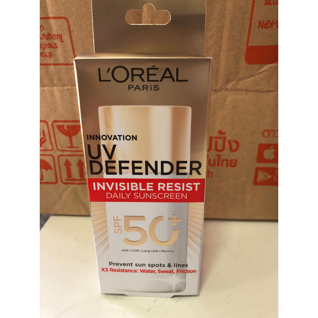 ครีมกันแดด SPF 50+Loreal Innovation UV Defender investible resist Daily Sunscreen