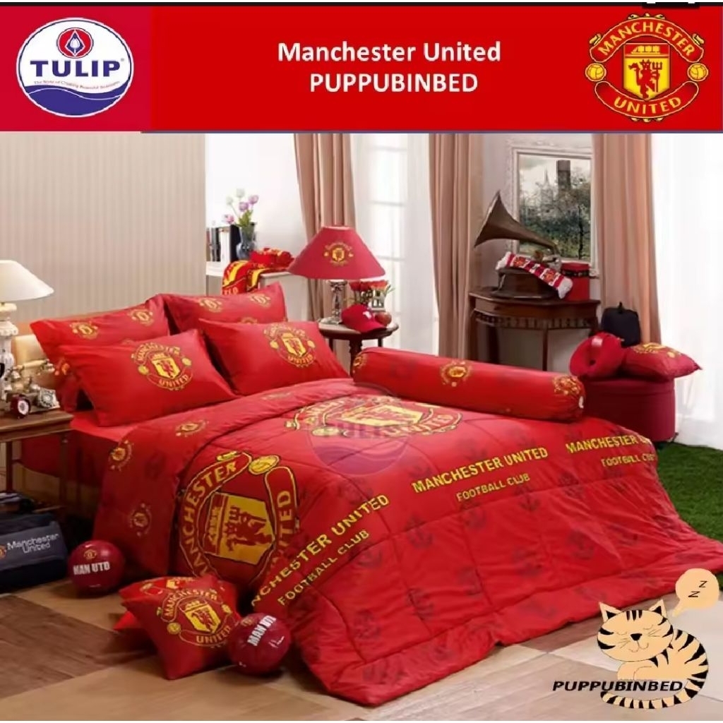 ลิขสิทธิ์แท้ ชุดผ้าปูที่นอนแมนเชสเตอร์ยูไนเต็ด ไม่รวมผ้านวม รุ่น MU001 mu002