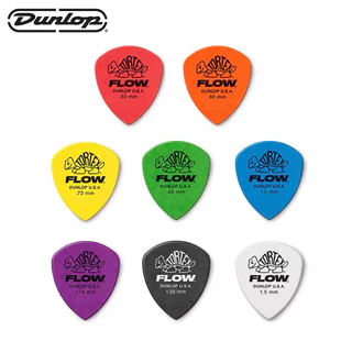 Jim Dunlop Tortex Flow Pick 558 ปิ๊กที่ผสมผสานรวมโทนเสียงที่มีความใสและคมชัดจาก Tortex ผนวกเข้ากับดีไซน์ Flow