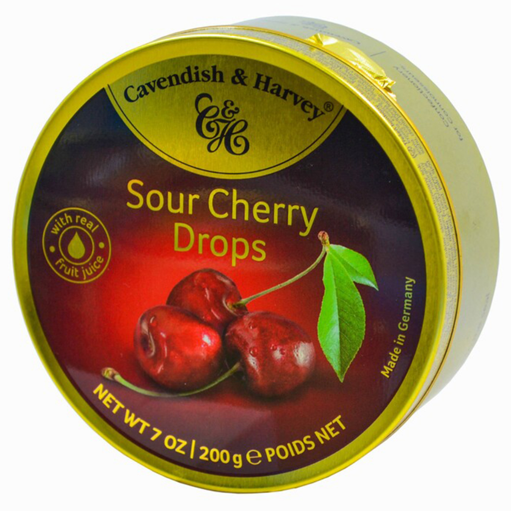 Cavendish & Harvey Sour Cheery Drops  200g ลูกอมรสเชอร์รี่ คาเวนดิส แอนด์ ฮาร์วี่ย์