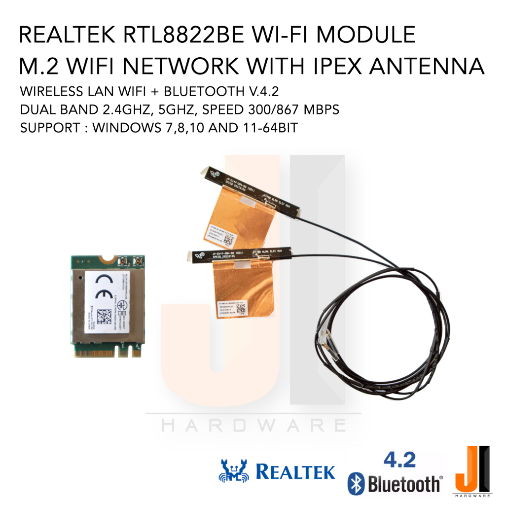 Realtek RTL8822BE Wi-Fi module card wifi network wireless lan + bluetooth v.4.2 dual band + ipex Ant