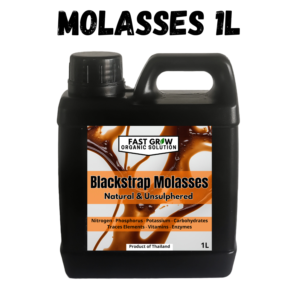 Blackstrap Molasses กากน้ำตาลดำพรีเมียมไม่ใส่กำมะถัน 1 ลิตร อุดมไปด้วยวิตามินและแร่ธาตุ ปุ๋ยธรรมชาติและสารปรับปรุงดิน