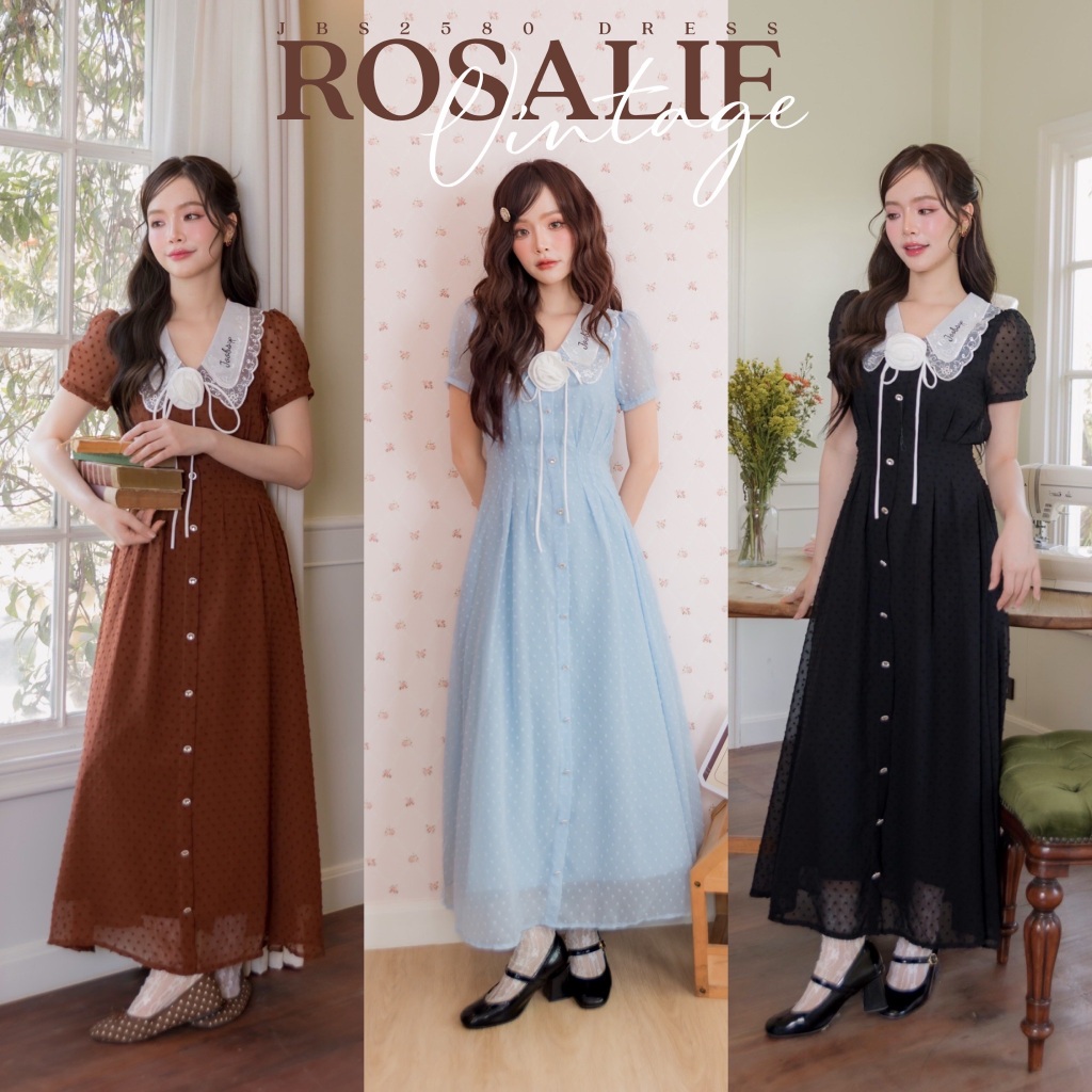 #JBS2580 Rosalie Vintage Dress Joobs studio