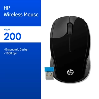 HP 200 Wireless Mouse | เมาส์ไร้สาย 1,000 DPI บางเฉียบ ประหยัดแบต