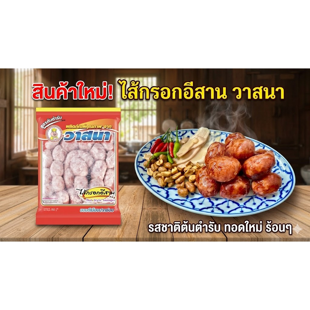 🌭 ไส้กรอกอีสาน "วาสนา" (สูตรต้นตำรับ) ของดีเมืองปากช่อง รสชาติเด็ด อร่อยจนต้องบอกต่อ! 🤤