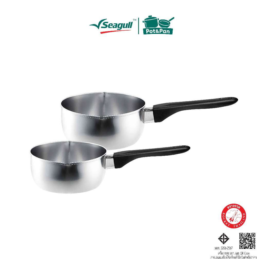 Rocket (ตราจรวด) หม้อด้ามญี่ปุ่น Japanese Sauce Pan  มีให้เลือก 2 ขนาด