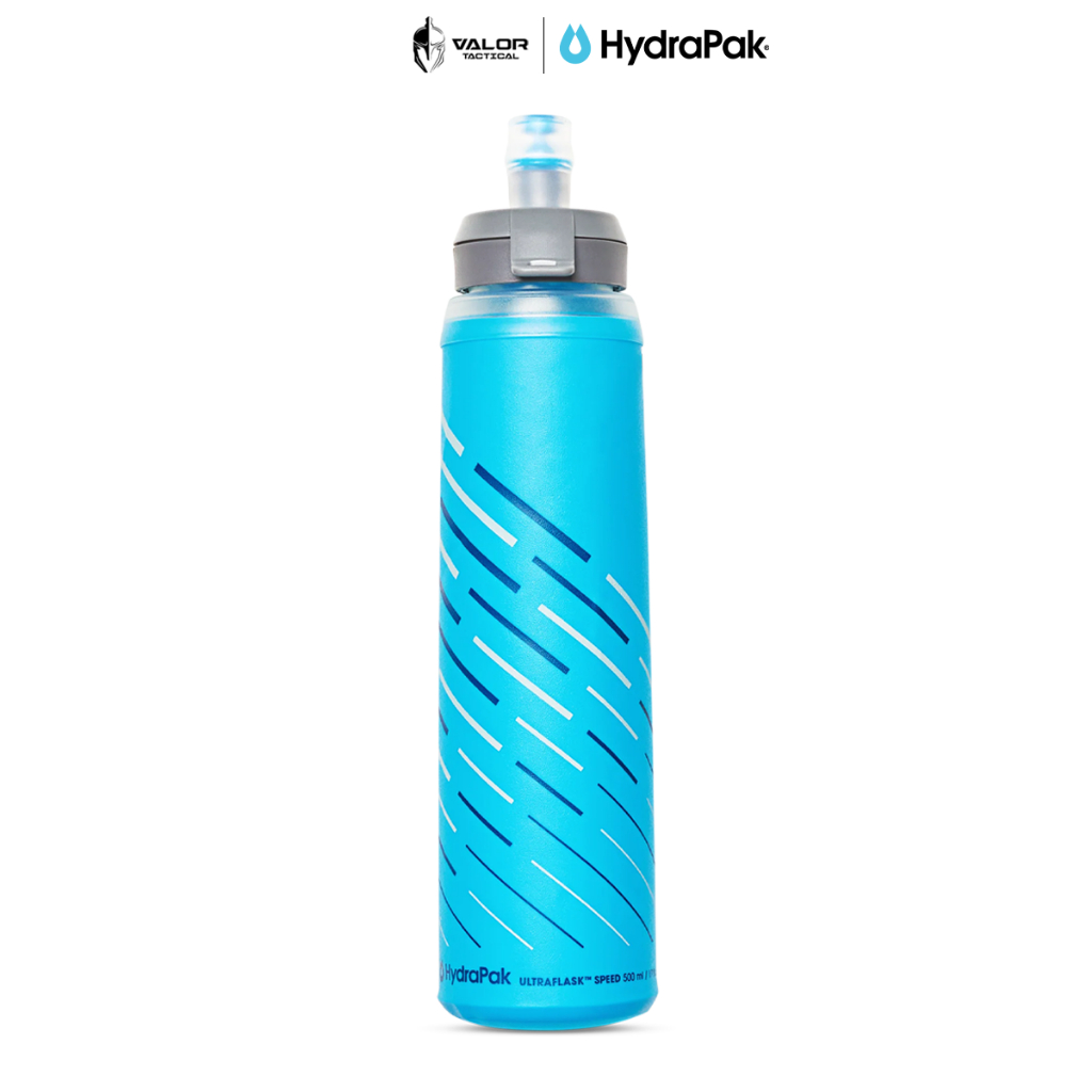 Hydrapak - 500ml Ultraflask Speed (Malibu Blue) ขวดน้ำ ขวดน้ำพกพา จัดเก็บง่าย