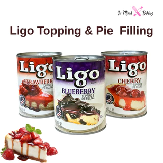 Ligo Topping & Pie Filling Blueberry Strawberry Cherry ลิโก้ พายฟิลลิ่ง ท้อปปิ้ง บลูเบอร์รี่ เชอร์รี่ สตรอเบอร์รี่ 595 ก