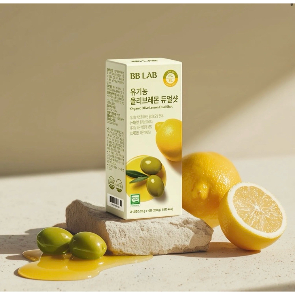 ของแท้ พร้อมส่ง📍BB LAB Organic Olive Lemon Dual Shot 🍋🫒