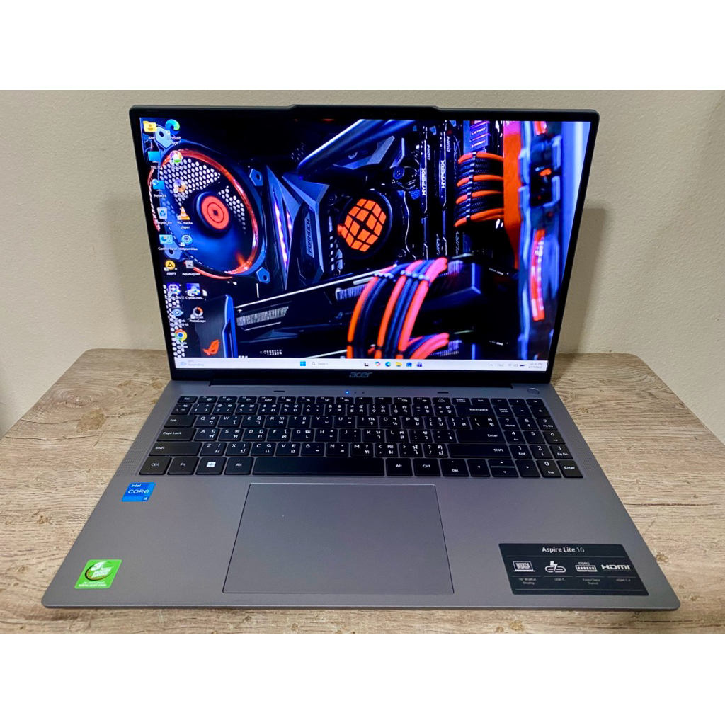 ขาย โน๊ตบุ๊ค Acer ASPIRE Lite 16 AL16-51P intel Core i5-1235U CPU 1.30 GHz RAM 16 GB SSD 512 GB
